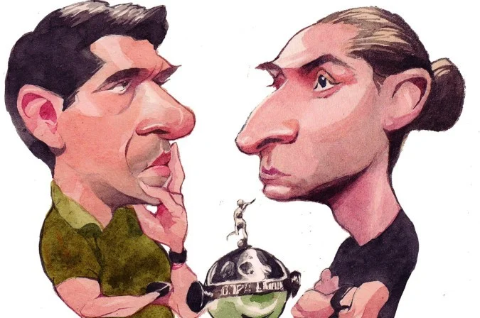 Abel Ferreira pode conquistar o tri pessoal e se tornar o segundo técnico mais vitorioso da Libertadores; Filipe Luís tem a chance de ser o segundo brasileiro campeão como jogador e treinador, igualando-se a Renato Gaúcho -  (crédito: kleber sales)