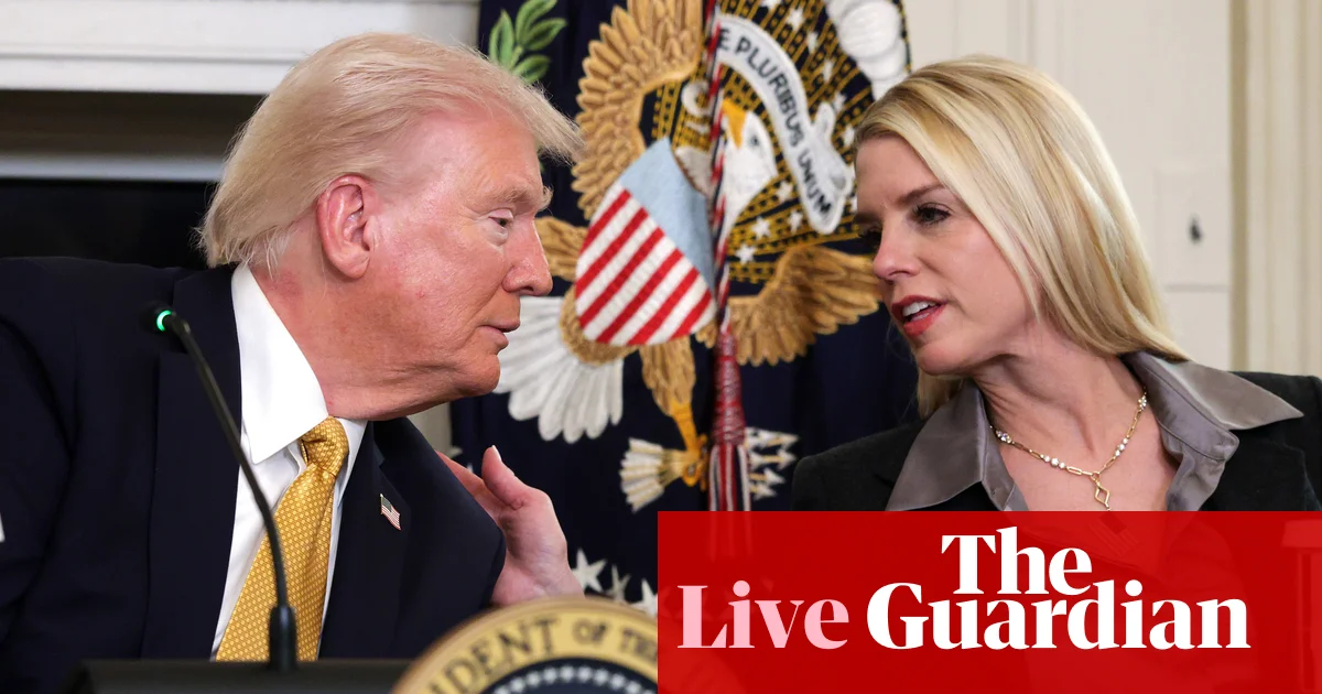 Bondi assigns prosecutor to lead investigation into Trump adversaries over Epstein ties – live updates | Trump administration