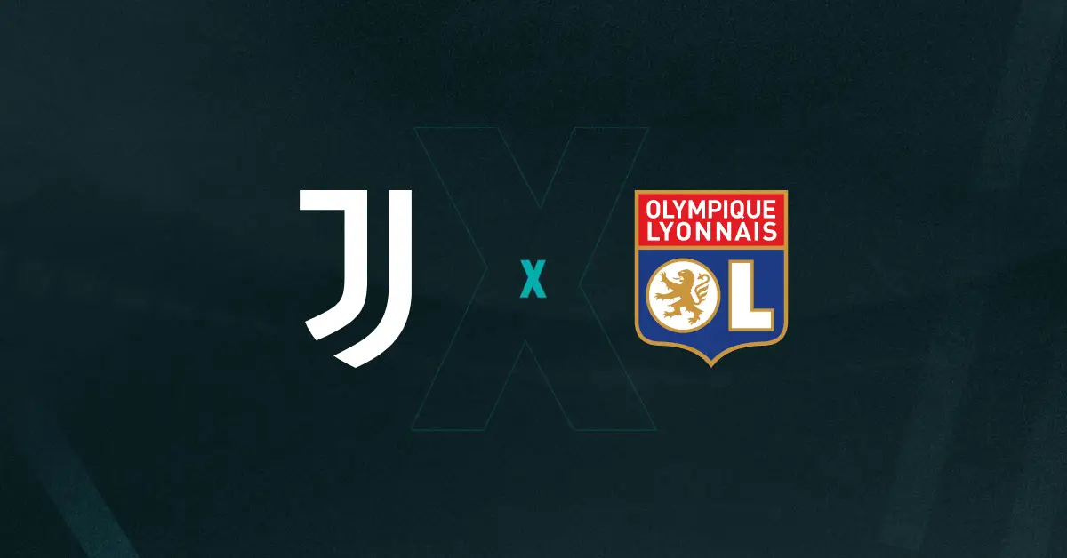 Escudos de Juventus x Lyon Feminino
