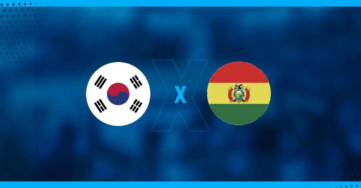 Bandeiras de Coreia do Sul x Bolívia