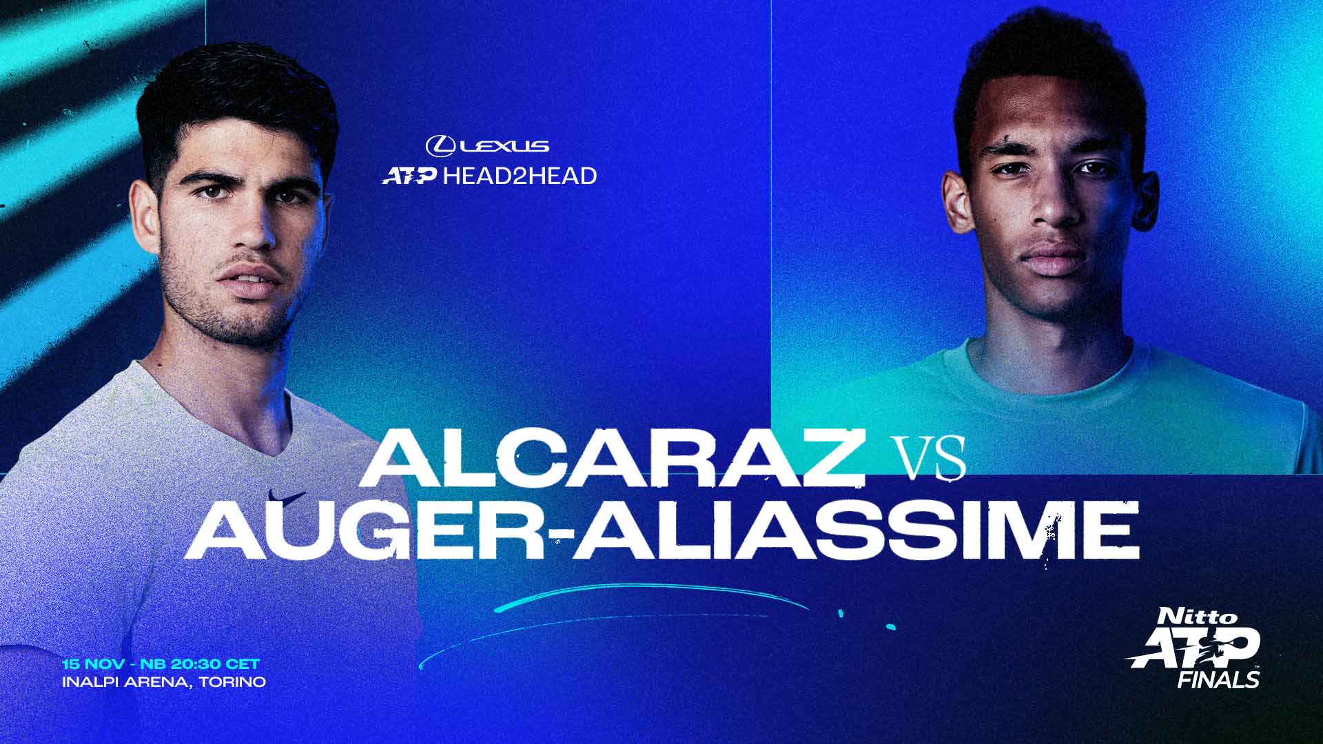 Carlos Alcaraz and Felix Auger-Aliassime will clash on Saturday night in the last four at the Nitto ATP Finals.