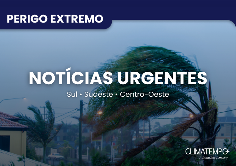 Imagem Previsão Brasil (10/12): Ciclone intensifica chuvas, ventos fortes e temporais pelo país