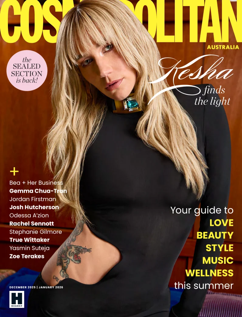 Kesha on Cosmopolitan Australia's December issue
