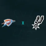 Escudos de Oklahoma City Thunder x San Antonio Spurs