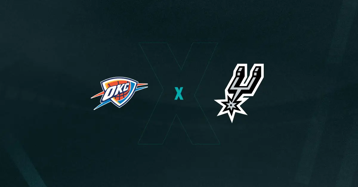 Escudos de Oklahoma City Thunder x San Antonio Spurs