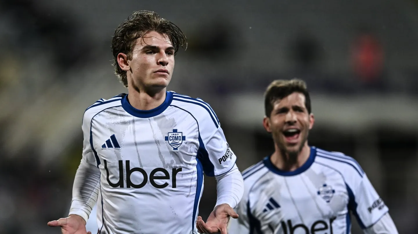 Nico Paz sigue de racha: gol para la clasificación del Como en la Copa Italia