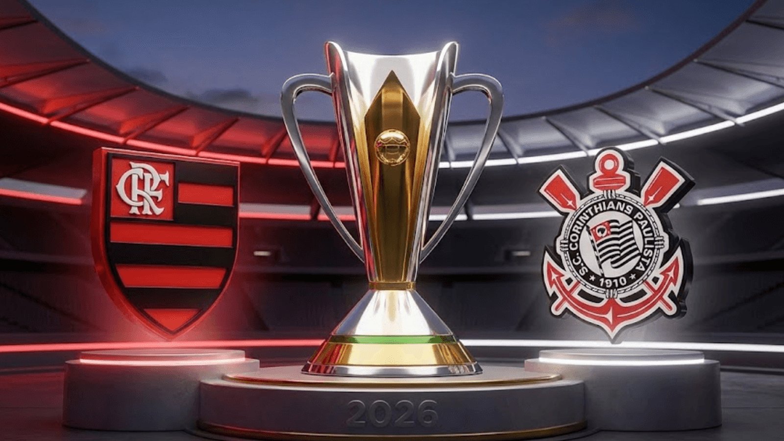 Odds da Supercopa do Brasil 2026: Flamengo x Corinthians