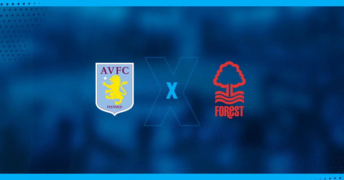 Escudos de Aston Villa x Nottingham Forest