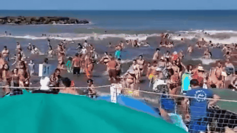 mar avança repentinamente e deixa ao menos um morto e 35 feridos na Argentina; vídeo