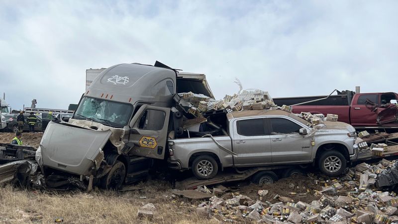 4 dead in 30-vehicle pileup in Colorado as powerful winds slam Plains, fueling multiple wildfires
