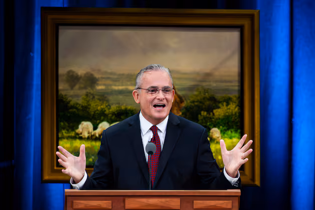 Elder Patrick Kearon speaks at young adult devotional – Deseret News