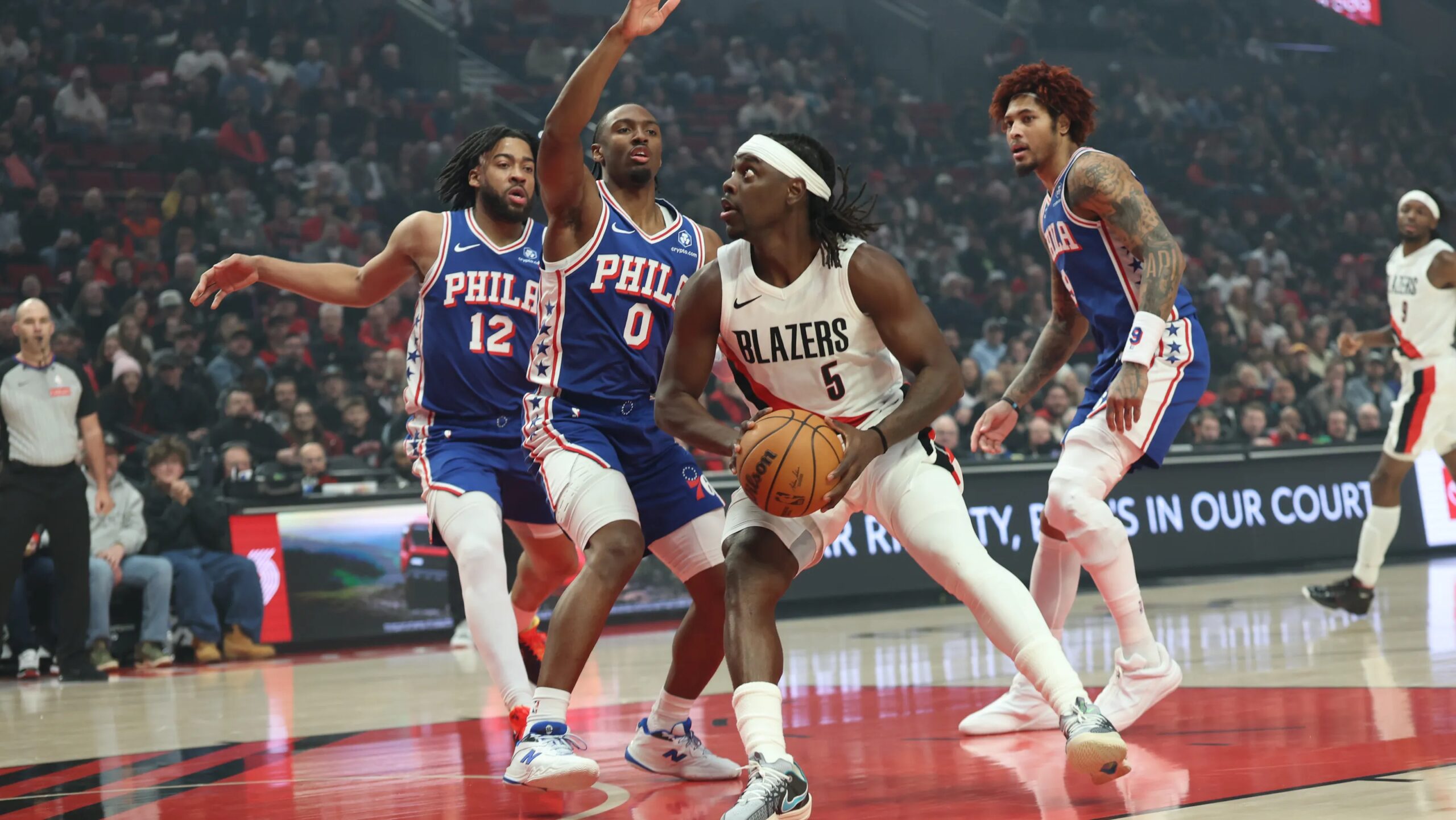 Tyrese Maxey, short-handed Sixers fall to Trail Blazers